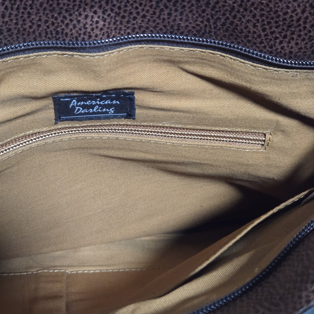 American Darling Leopard Print Shoulder Bag with Fringe - Picture 4 of 4